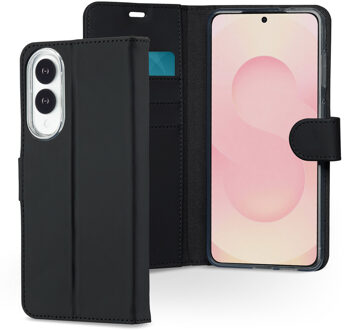 Accezz Wallet Softcase Bookcase voor de Samsung Galaxy S25 Edge - Zwart