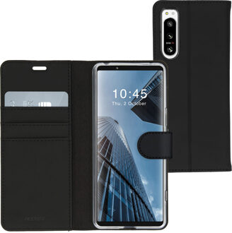 Accezz Wallet Softcase Bookcase voor de Sony Xperia 5 IV - Zwart