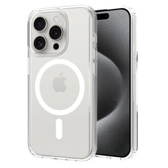 Accezz Xtreme Impact Backcover met MagSafe voor de Apple iPhone 15 Pro - Transparant