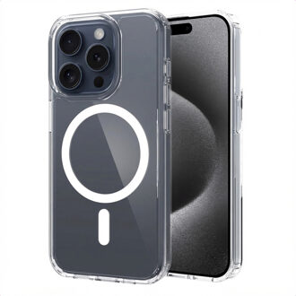 Accezz Xtreme Impact Backcover met MagSafe voor de Apple iPhone 15 Pro - Transparant