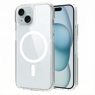 Accezz Xtreme Impact Backcover met MagSafe voor de Apple iPhone 15 - Transparant