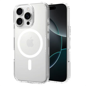 Accezz Xtreme Impact Backcover met MagSafe voor de Apple iPhone 16 Pro - Transparant