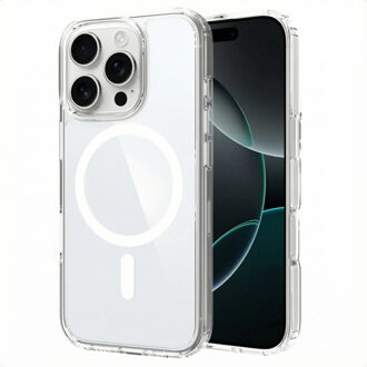 Accezz Xtreme Impact Backcover met MagSafe voor de Apple iPhone 16 Pro - Transparant