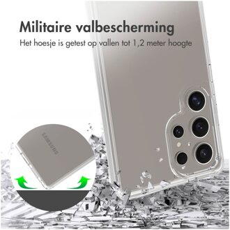 Accezz Xtreme Impact Backcover voor Samsung Galaxy S25 Ultra Telefoonhoesje Transparant