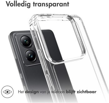 Accezz Xtreme Impact Backcover voor Xiaomi 14T Pro Telefoonhoesje Transparant