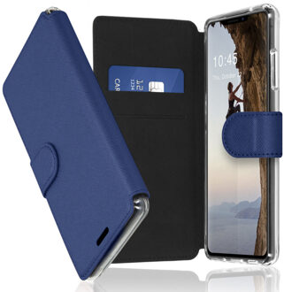 Accezz Xtreme Wallet voor Apple iPhone 13 Pro Telefoonhoesje Blauw