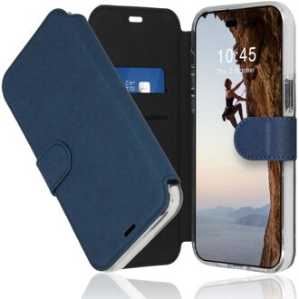 Accezz Xtreme Wallet voor Apple iPhone 14 Pro Max Telefoonhoesje Blauw