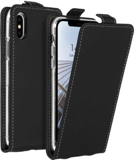 Accezz Zwarte Tpu Flipcase Voor De Iphone Xs / X