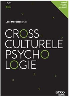 Acco Uitgeverij Crossculturele Psychologie - Loes Meeussen