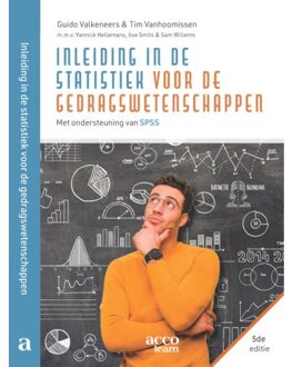Acco Uitgeverij Inleiding In De Statistiek Voor Gedragswetenschappen - Guido Valkeneers