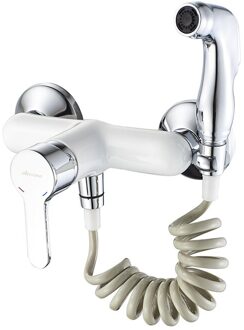Accoona Bidets Kraan Witte Wc Cleaner Set Douchestraal Bidet Spuit Wc Kranen Wall Mounted Douche Bidets A3167G