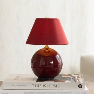 accu-tafellamp IRIS, rood, hoogte 23 cm