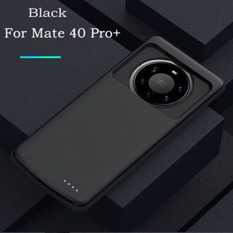 Acculader Gevallen Voor Huawei Mate 40 Pro + Batterij Case 6800Mah Backup Power Bank Cover Voor Huawei Mate 40 Pro Opladen Case zwart