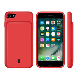 Acculader Gevallen Voor Iphone 7 8 Plus 6 6S Plus Portable Backup Power Bank Case Voor Iphone 8 7 6 6S Batterij Case rood for 6 6s plus