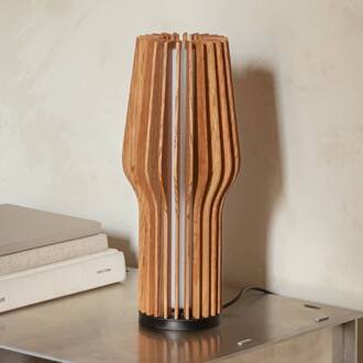 Acculamp RADIANT Licht hout 10 cm licht eiken