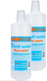 Accuwater - 2x - gedemineraliseerd water - 1 liter