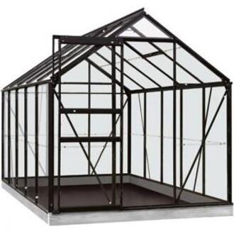 Acd serre 'Intro Grow Lily' gehard glas & aluminium zwart 6,2 m²
