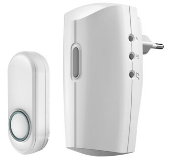 ACDB-8000AC Plug-in draadloze deurbelset Slimme deurbel Wit