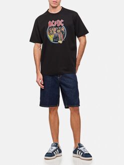 Acdc Band Grafische T-shirt Zwart
