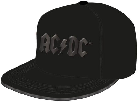 ACDC Snapback Cap Shiny Black Logo