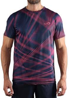 Ace Orbital T-shirt Heren-Blauw,Koraal - M