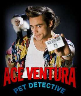 Ace Ventura I.D. Badge Men's T-Shirt - Black - 5XL Zwart