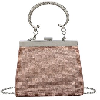 Acelure Elegante Dames Effen Kleur Schoudertassen Shining Hasp Messenger Tassen Voor Vrouwen Vrouwelijke Party Tas Schooltas Handtas Roze