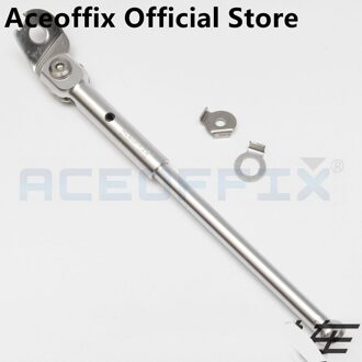 Aceoffix Brompton Kickstand Ks01U Voor 16 Inch 349 Brompton Fiets 18 Inch 355 Birdy Dahon Vouwfiets Fiets Accessoires zilver