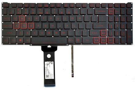 Acer Notebook keyboard for Acer Nitro AN515-54 AN517-51 with red backlit - small