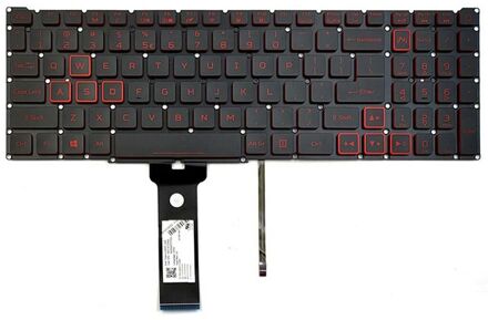 Acer Notebook keyboard for Acer Nitro AN515-54 AN517-51 with red backlit