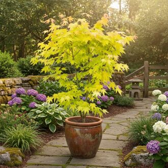Acer palmatum 'Orange Dream' - Japanse Esdoorn - P24