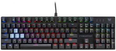 Acer Predator Aethon 303 Keyboard PKW200 USB Black - US int. Toetsenbord