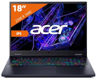 Acer Predator Helios 18 PH18-72-97DH -18 inch Gaming laptop Zwart