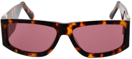 Acetaat Frame Zonnebril Bruin - One Size