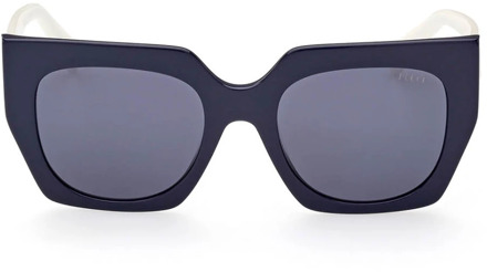 Acetaat zonnebril voor vrouwen Emilio Pucci , Blue , Unisex - ONE Size