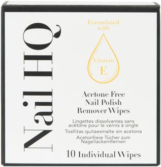 Acetone Free Polish Remover Wipes - Pack of 10