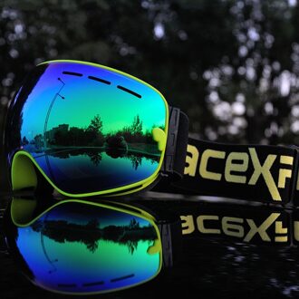 ACEXPNM Skibril Mannen Vrouwen Snowboard Bril Bril voor Skiën UV400 Bescherming Sneeuw Ski Bril Anti-fog Ski masker SGP7