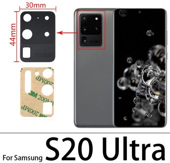 Achter Back Camera Glas Lens Cover Voor Samsung Galaxy S10 S10e S10 Plus S20 Plus Ultra S20 Fe Met Lijm sticker S20 Ultra