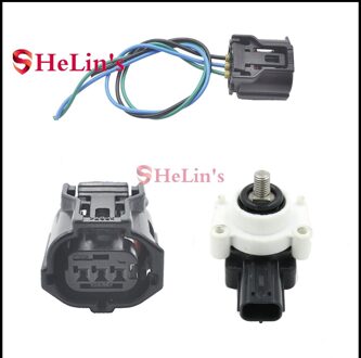 Achter Links Schorsing Hoogte Controle Niveau Sensor Voor Lexus RX270/350/450H 08-15 8940848030 89407-0E010 89408-48030 sensor en connector