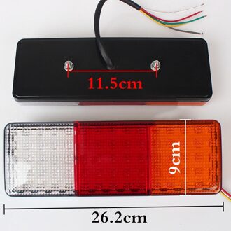 Achter Rechthoek Verwijderbare 75LED Super Heldere Voor Caravan Vrachtwagen Achterlicht Bus Indicator Lamp Trailer Accessoires Praktische