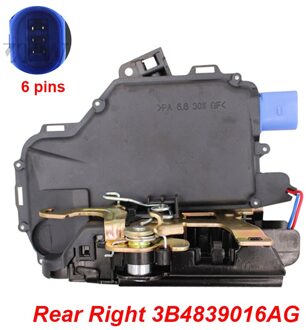 Achter Rechts Deurslotaandrijving Centrale Mechanisme 3B4839016AG Voor Vw Polo 9N Voor Vw T5 Transporter Caravelle Multivan