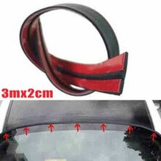 Achter Seal Strip 2Cm * 3 Meter Accessoires Zwarte Auto Rand Front Geluid Isolatie Voorruit