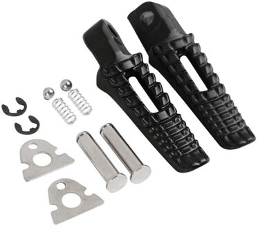 Achter Voetsteunen Voetsteunen Voor Suzuki GSXR600 GSXR750 GSXR1000 GSXR B-KING 02-17 Zilver Zwart Matt Black Motorcycle mat zwart