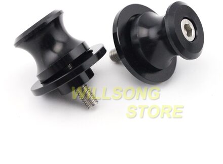 Achterbrug Spoelen Crash Slider Chain Richter Stand Schroef Voor Ducati 899 959 1199 1299 Panigale Monster 821 Motorfiets Ondersteuning 6mm zwart