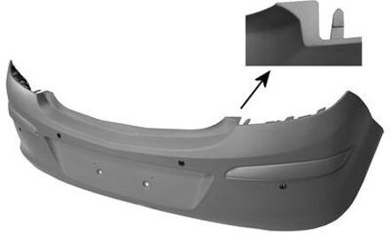 ACHTERBUMPER 3-DEURS met PDC-GATEN 3750545