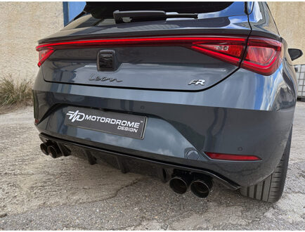 Achterbumperskirt (Diffuser) passend voor Seat Leon IV (KL1) FR 2020- (ABS) DXRSE08