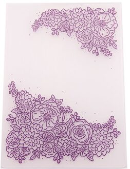 Achtergrond Bloem Decoratie Plastic Embossing Map Voor Scrapbook Diy Album Card Tool Plastic Template 0426