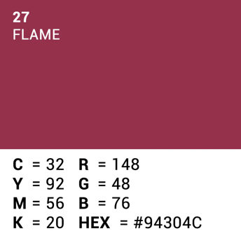 Achtergrondpapier Flame 2.72m x 11m