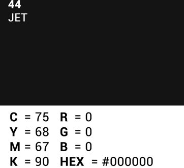 Achtergrondpapier Jet Zwart 2.72m x 11m