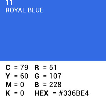 Achtergrondpapier Royal Blue 2.72m x 11m